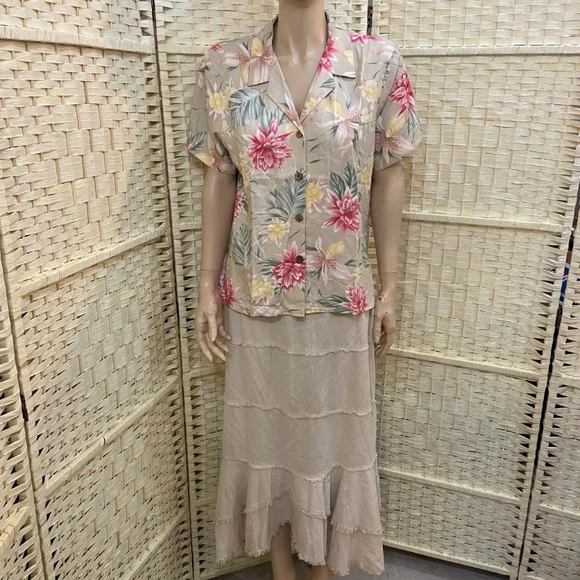 Casual Summer Tan Outfit Set - Picture 2 of 16